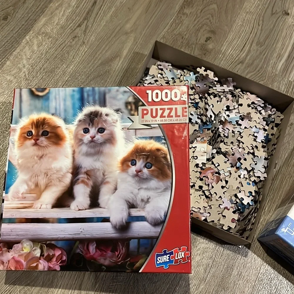 PUZZLE BUNDLE 2 kitten puzzles one NIB